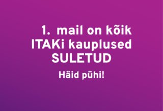 1. mai itak suletud pealeht