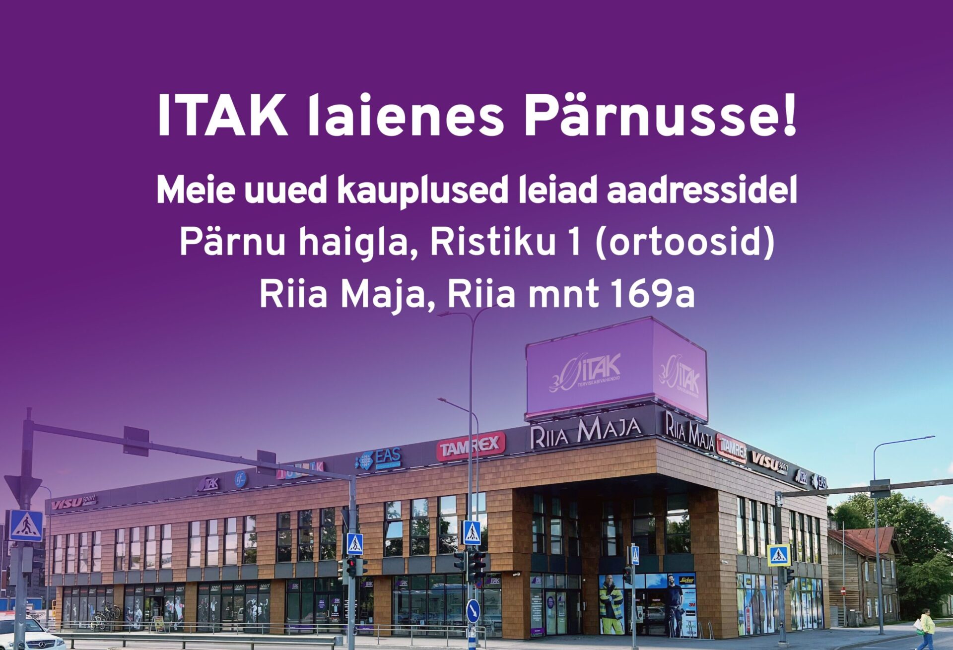 Meil on suur rõõm teatada, et ITAK Terviseabivahendid on nüüd ka Pärnus esindatud! Avasime Pärnus koguni kaks uut kauplust, et pakkudaLeer Más The post ITAK lai