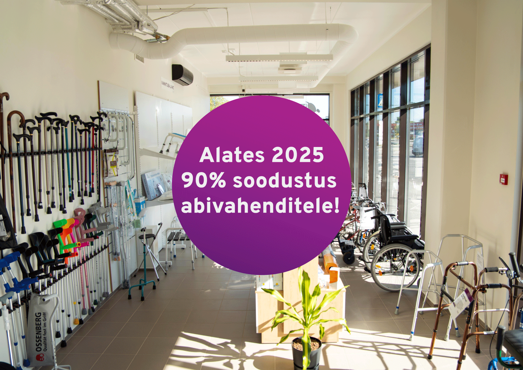 2025 90% soodustus abivahenditel